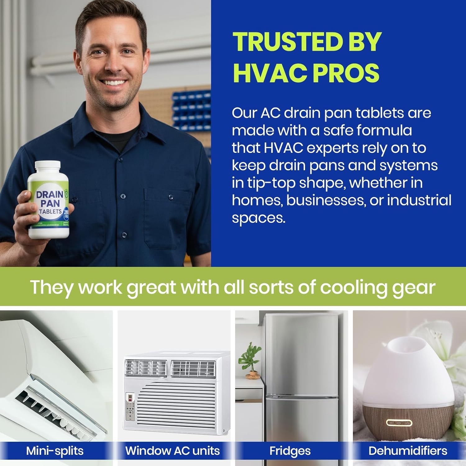 – 200 Tablets, AC Drain Line Cleaner, Fast-Acting Treatment for HVAC, Window …
