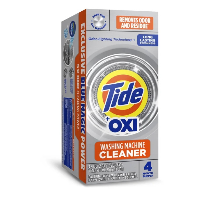 Washing Machine Cleaner Oxi Powder Odor Eliminator Residue Remover 4 Pack New