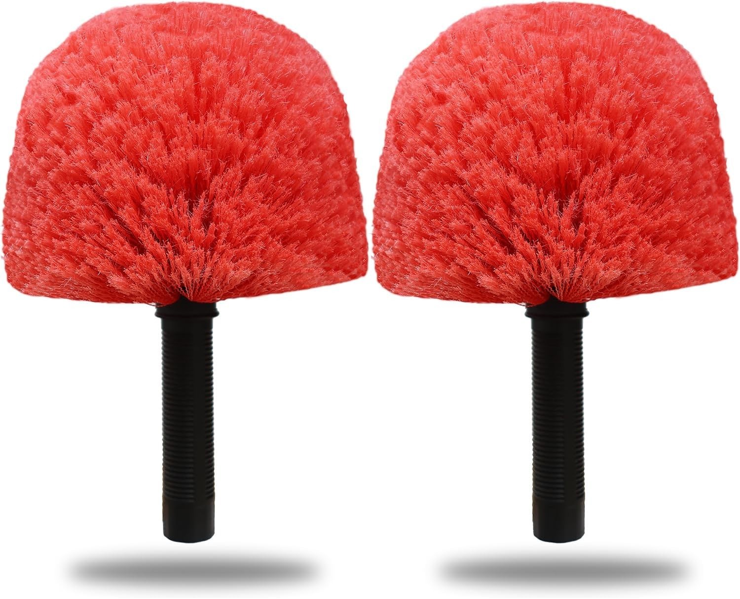 2 Pack Twist-On Cobweb Duster Head Brush – Indoor & Outdoor Spider Web Cleaning