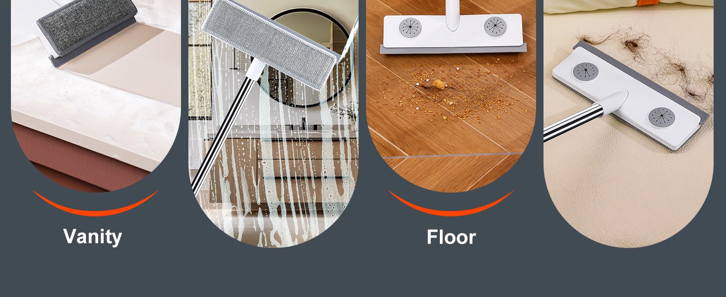 Mesh Screen Cleaner, Glass Wiper, Dust Paper Clip，3 in 1 Wet and Dry Screen