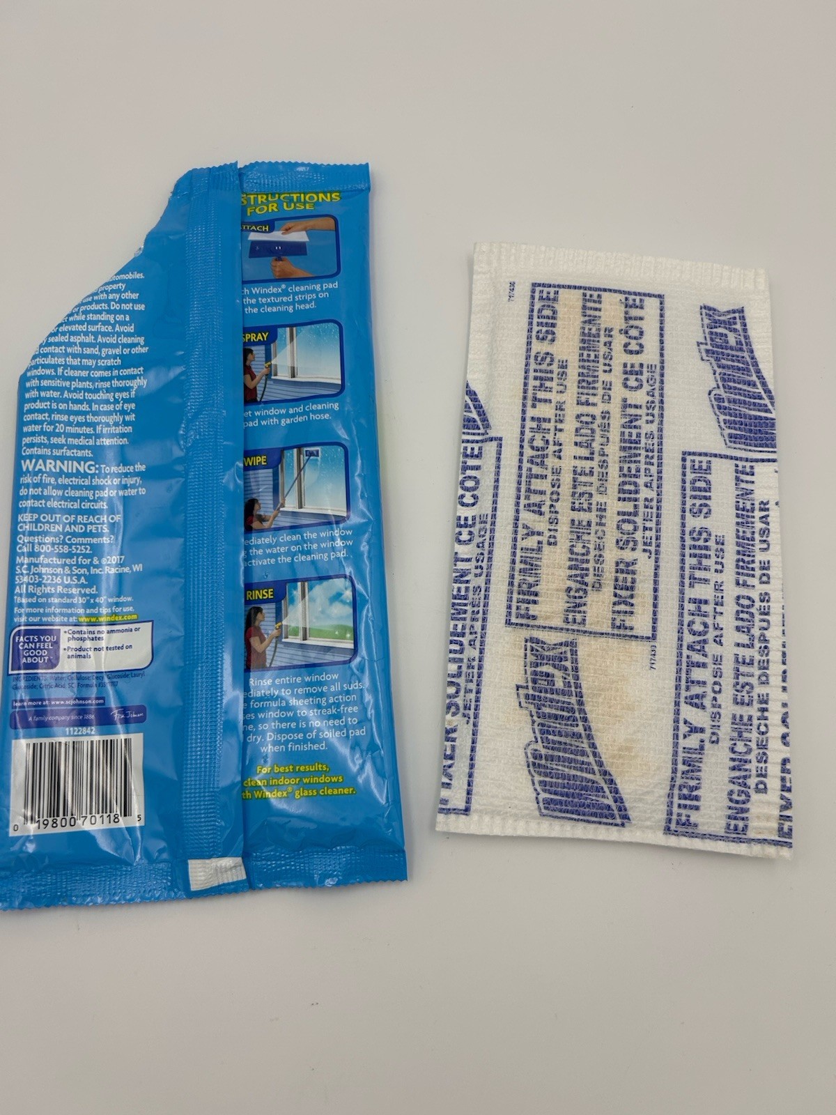 Opened Windex Outdoor All In One Glass Cleaning Refill 1 Pad Discontinued