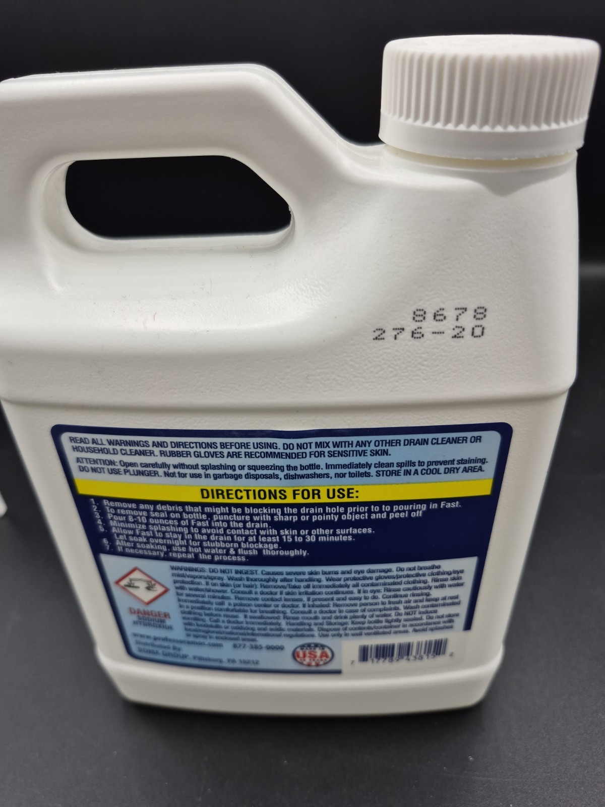 Professor Amos Super Fast Drain Cleaner w/ Accelerated Formula 32 oz-NEW