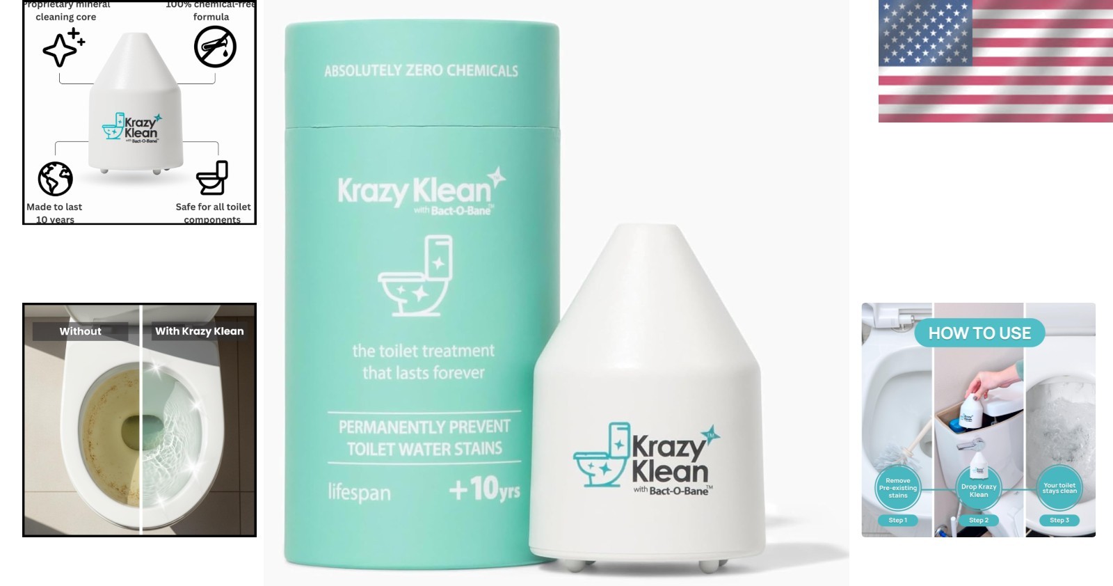 Natural Toilet Cleaner Drop-In Tank System