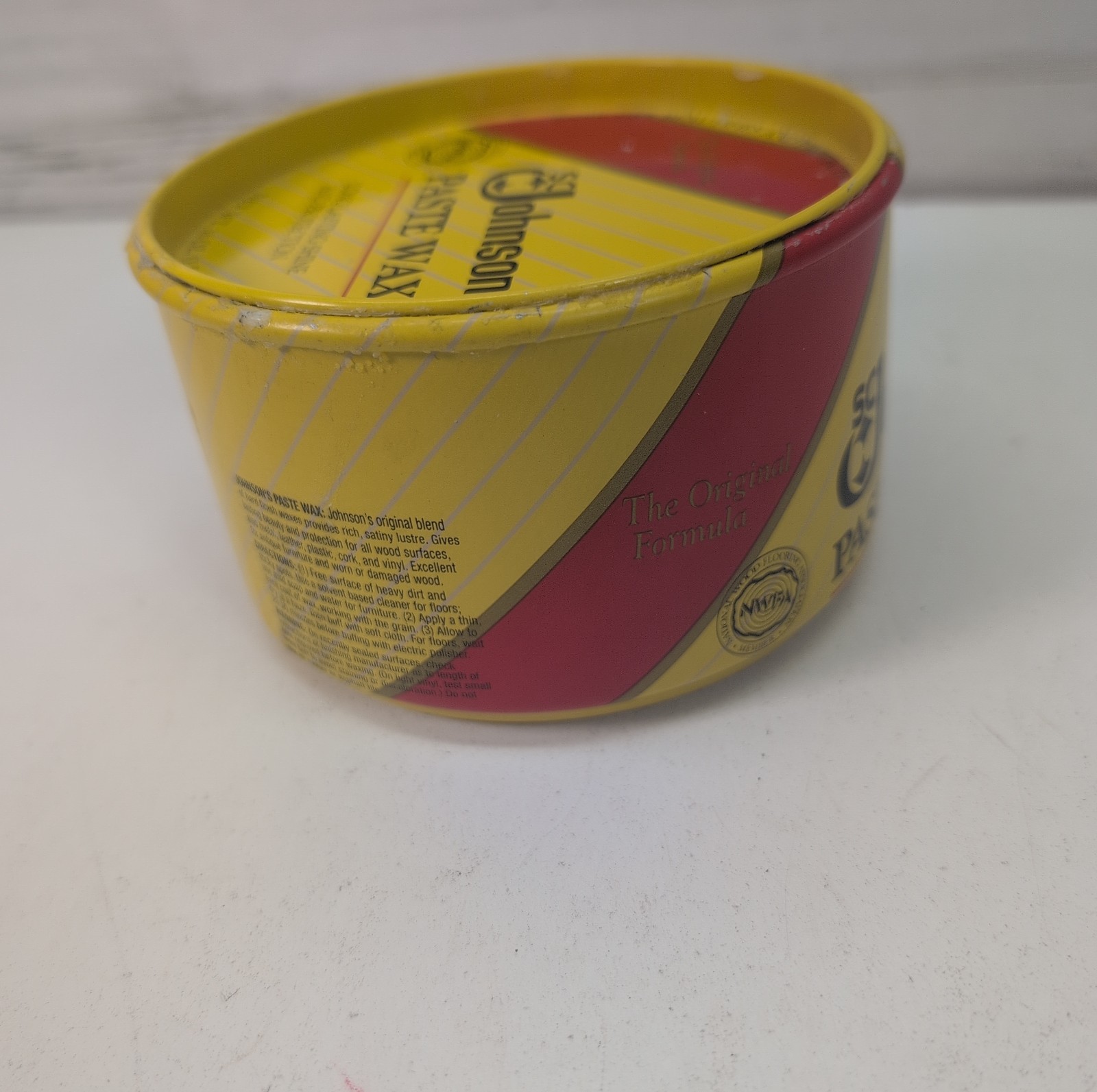 SC Johnson Paste Wax Original Formula 1 lb Can Discontinued 512g