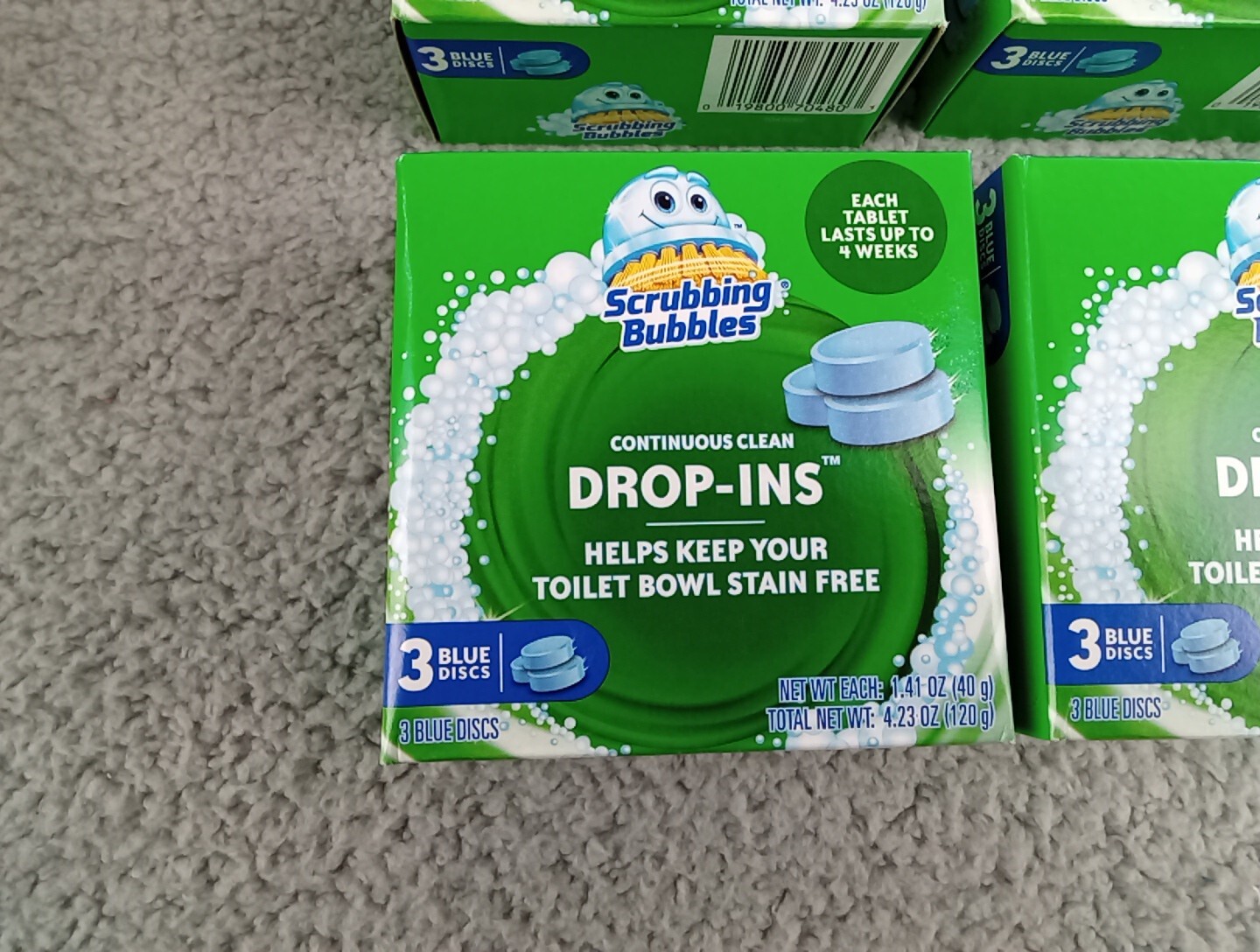 18 Scrubbing Bubbles Vanish Blue Drop In Tablets For Toilet Bowls (6)-3 Ct Boxes
