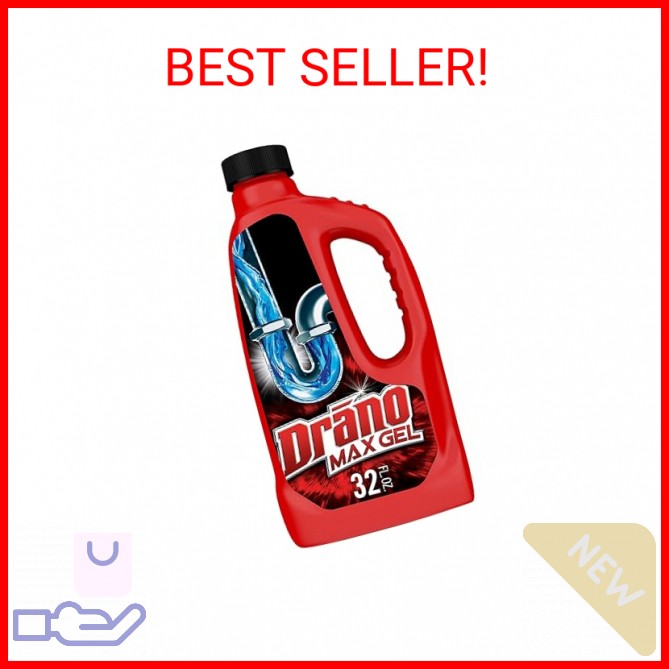 Drano Max Gel Drain Clog Remover and Cleaner for Shower or Sink Drains, Unclogs