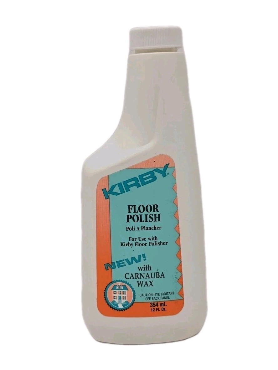 Kirby Floor Polish Liquid w/ Carnauba Wax 12 oz NOS New Sealed OLD FORMULA,.