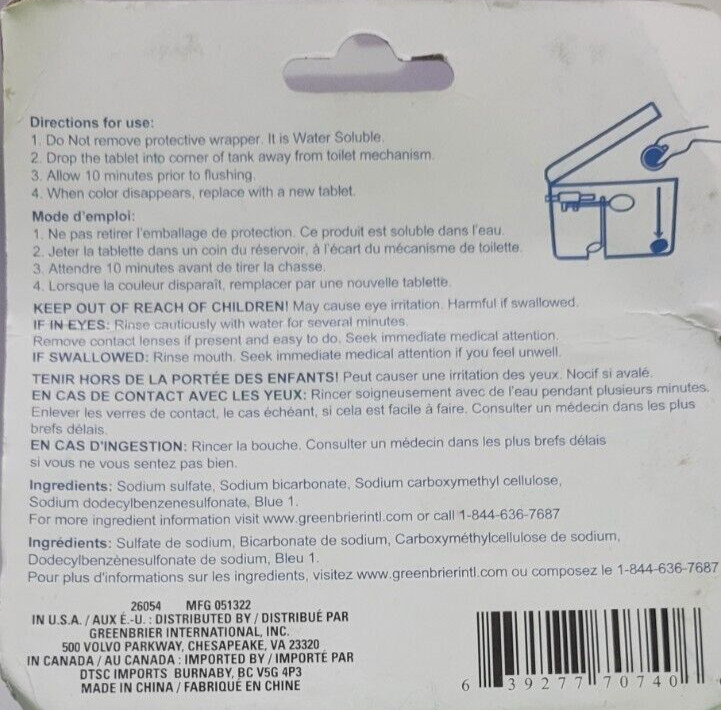 2 Tabs Automatic Toilet Bowl Cleaner Bleach Deodorize Freshens Lasting Easy Use