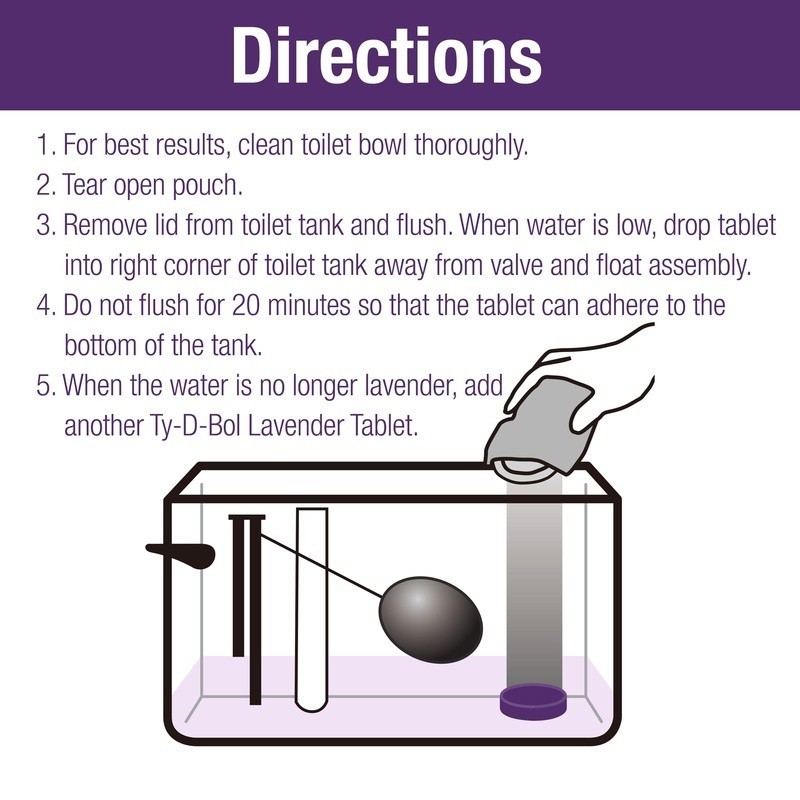 Toilet Bowl Cleaner Tablets Bleach Free Stain Removal Long Lasting Freshness New