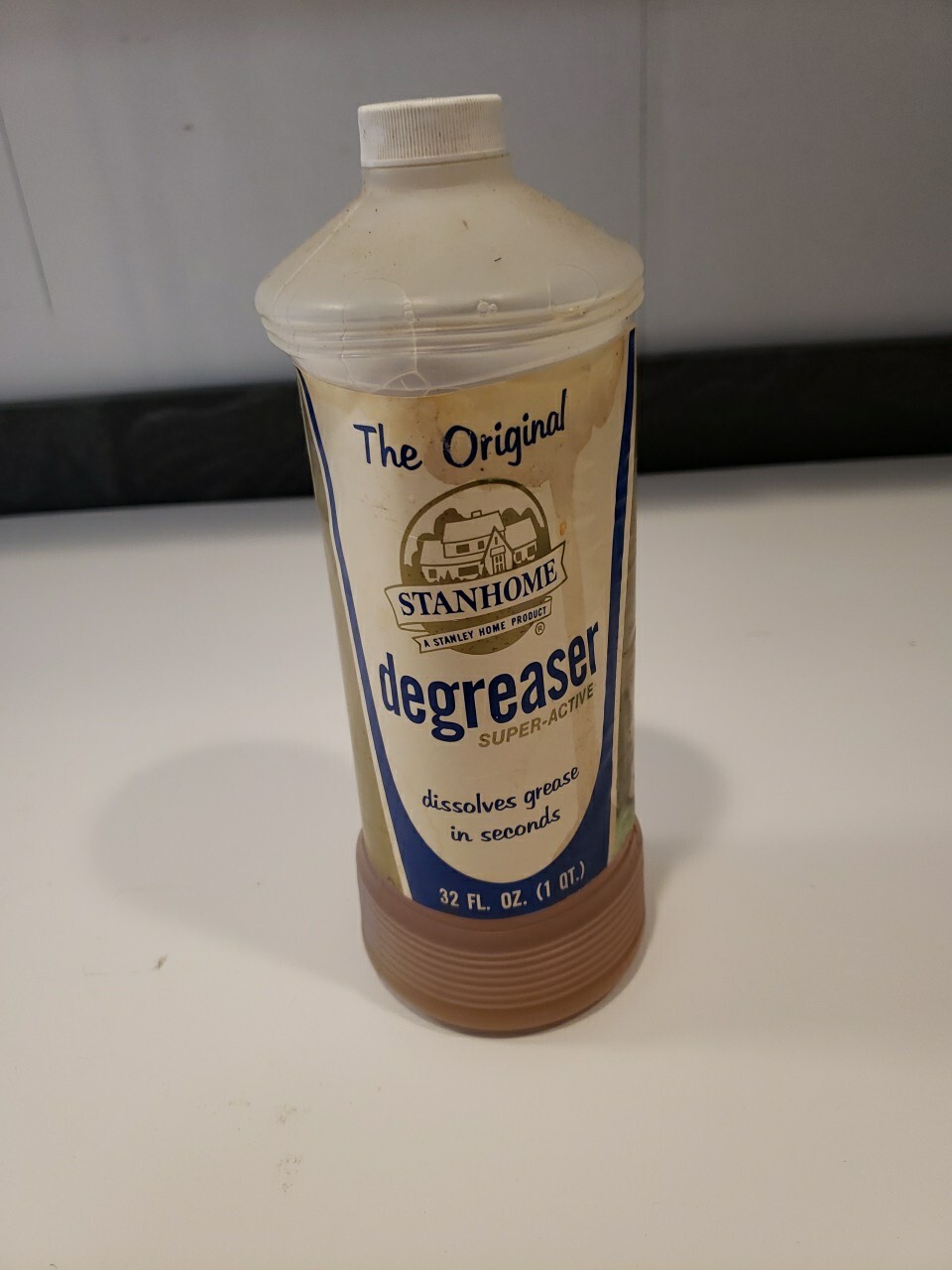 Vintage Stanhome Degreaser 32 Oz Super Concentrated Makes 64 Gallons!