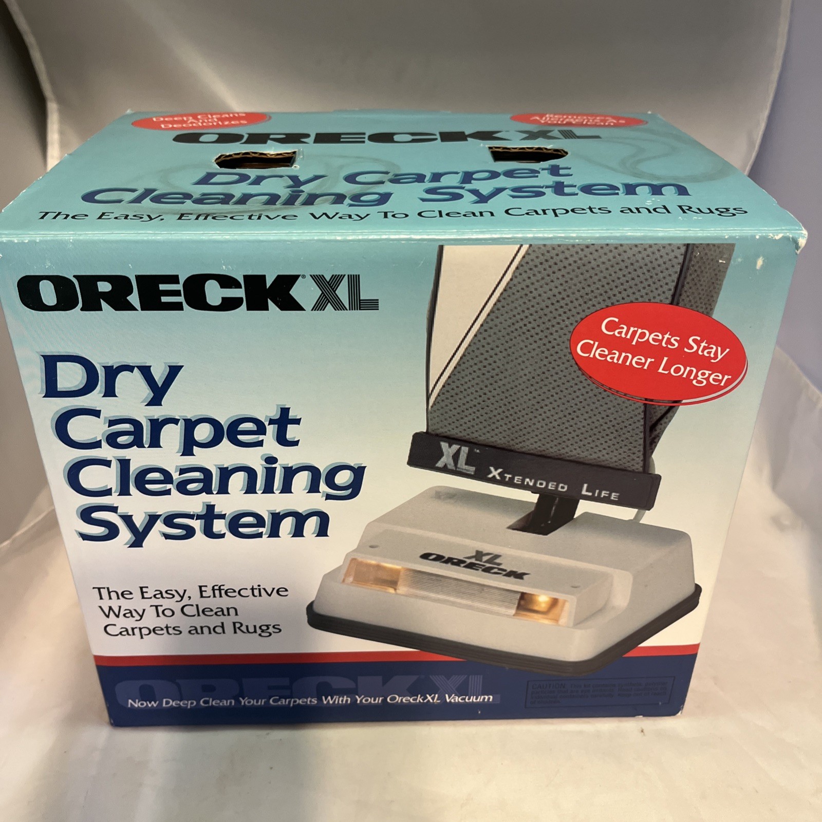 Oreck XL Dry Carpet Cleaning System Kit Soil Release Brush Powder Cleaner