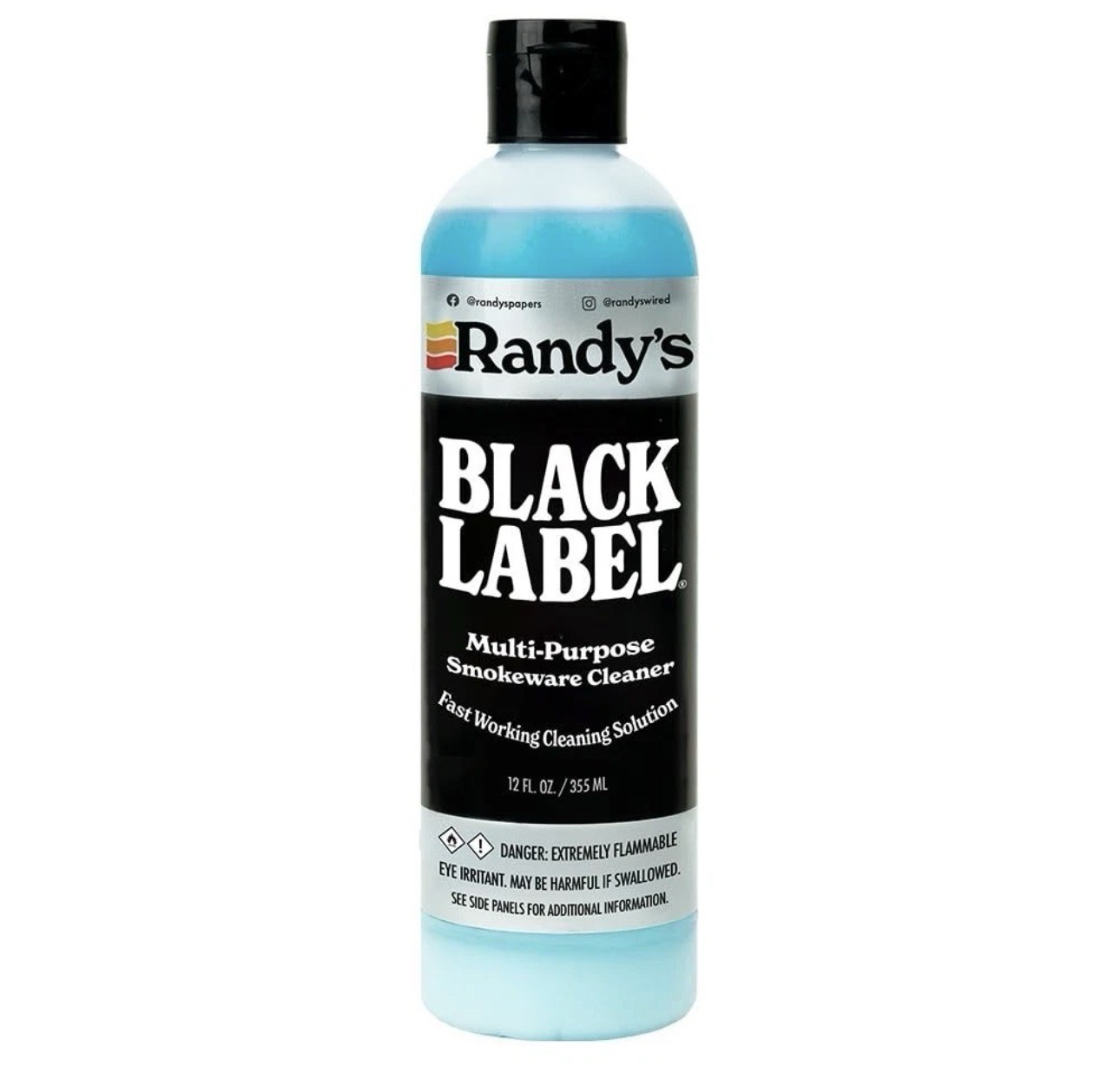 Randy’s Black Label Cleaner 8 12oz Fast Working Multi-Purpose Smokeware Cleaning