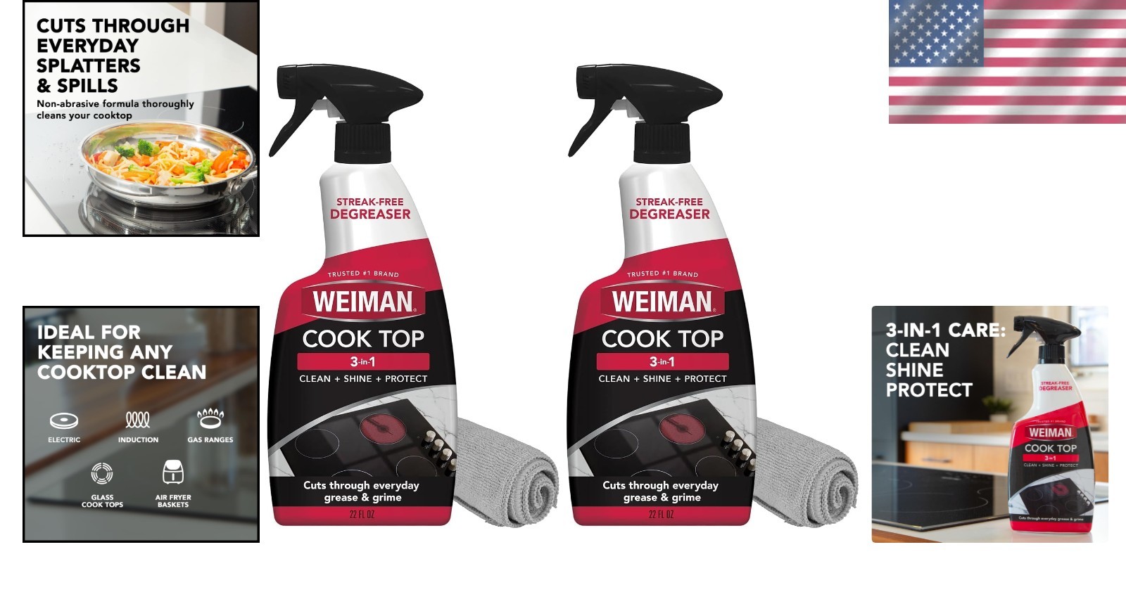 Cooktop Cleaner Pack – Streak-Free Formula