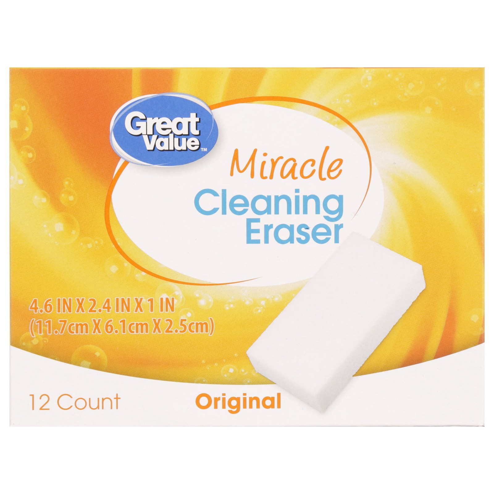 Hot selling quality,Great Value Original Miracle Cleaning Eraser, 12 Count