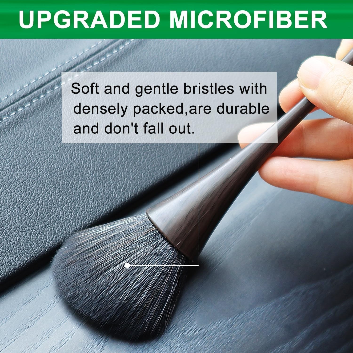 2 Pack Exquisite Dusting Brush Kit, Dust Brushes, Car Detailing Brush, Feathe…