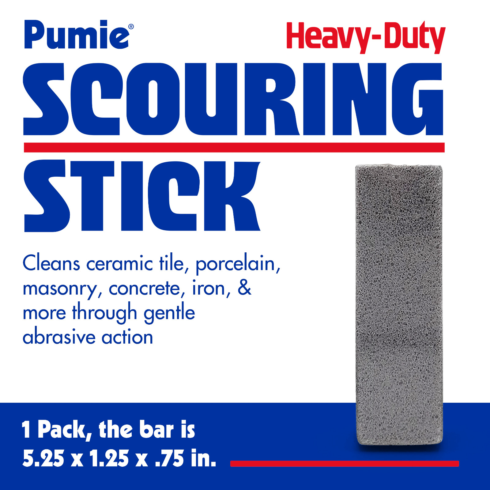 NEW US Pumice Pumie HDW-12 Heavy Duty Cleaning Scouring Stick