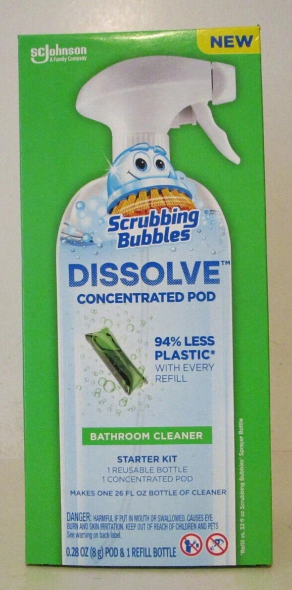 Scrubbing Bubbles Dissolve Starter Kit Fresh Scent Concentrated Bathroom Cleaner