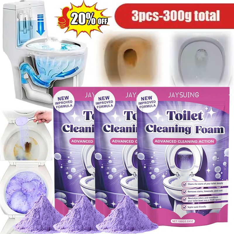 Fizzclean Toilet Foam Cleaner, Toilet Cleaning Foam Insta-Action 100g HOT US