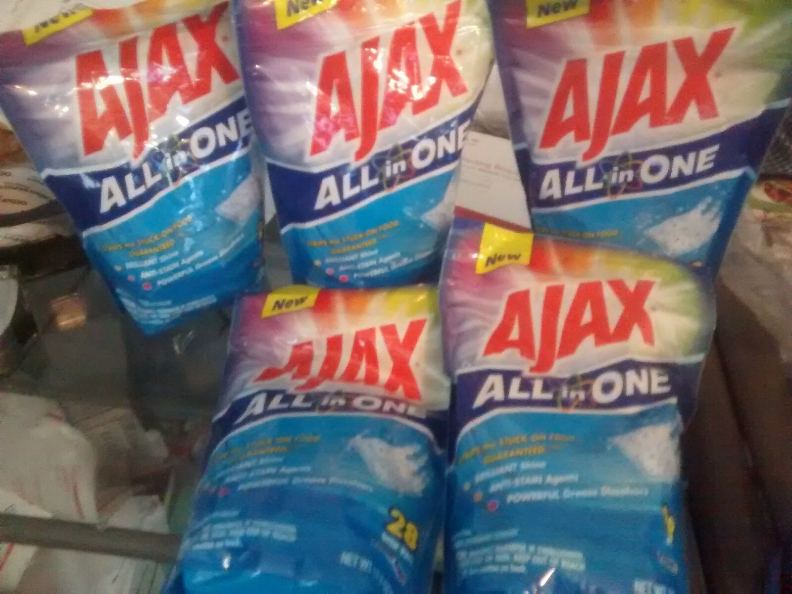 ajax all in one dishwasher detergent 28 COUNT PACKAGE PACK OF 5