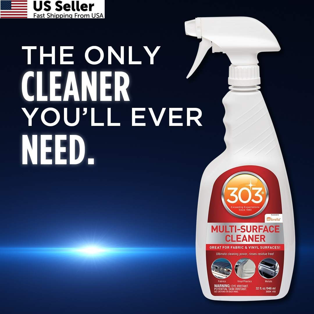303 Marine Multi-Surface Cleaner for Vinyl & 32 Ounce (Pack of 1), White