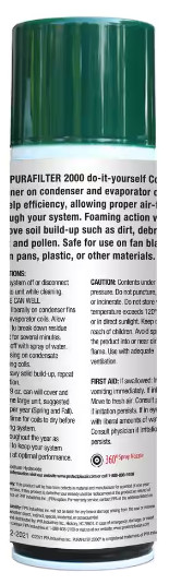 19 oz. Purafilter 2000 Coil Cleaner