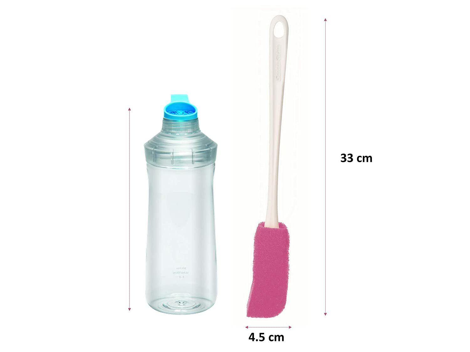 Scotch-Brite Plastic Bottle Cleaner Brush (Pink and White)