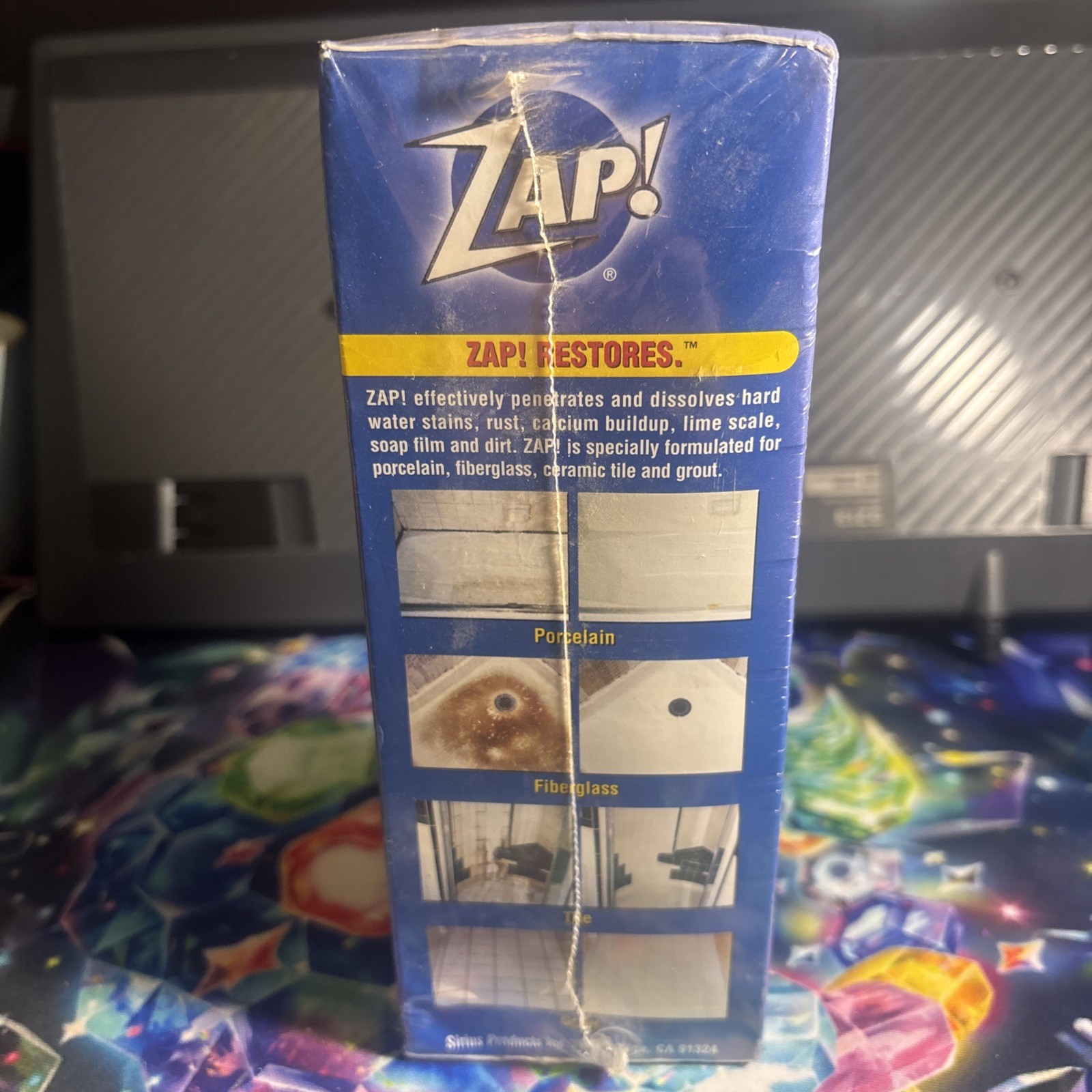 Zap! Professional Restorer For Porcelain Fiberglass Tile & Grout 16oz NEW