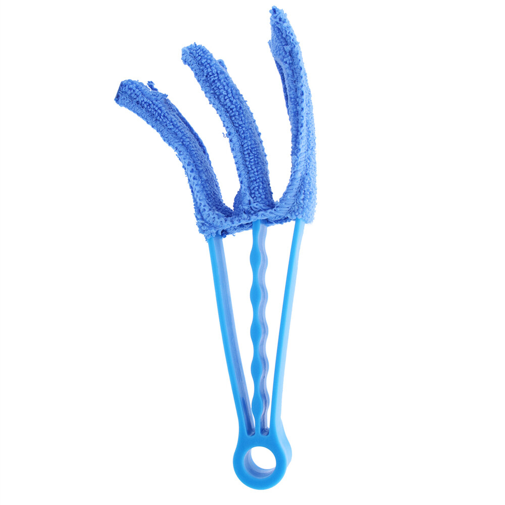 5PCS Blue Cleaning Brush Microfiber Sleeves Venetian Window Blinds Cleaner