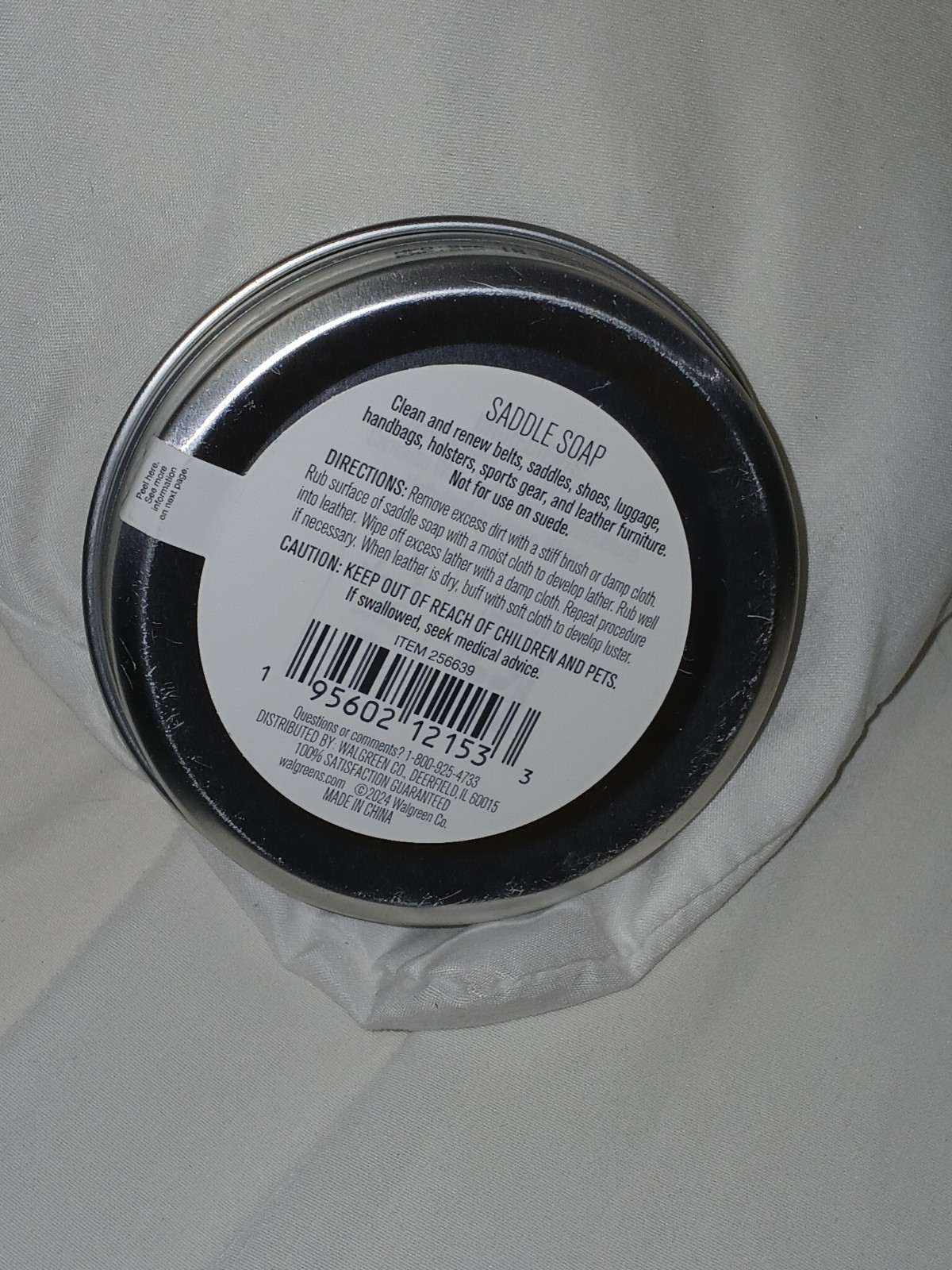 NEW West Loop Saddle Soap Leather Cleaner 3.17oz EXP SEP. 10. 2028