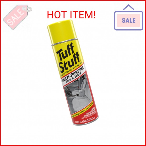 Tuff Stuff Multi-Purpose Foam Cleaner, Use on Car Interior, Furniture, Carpet, 2