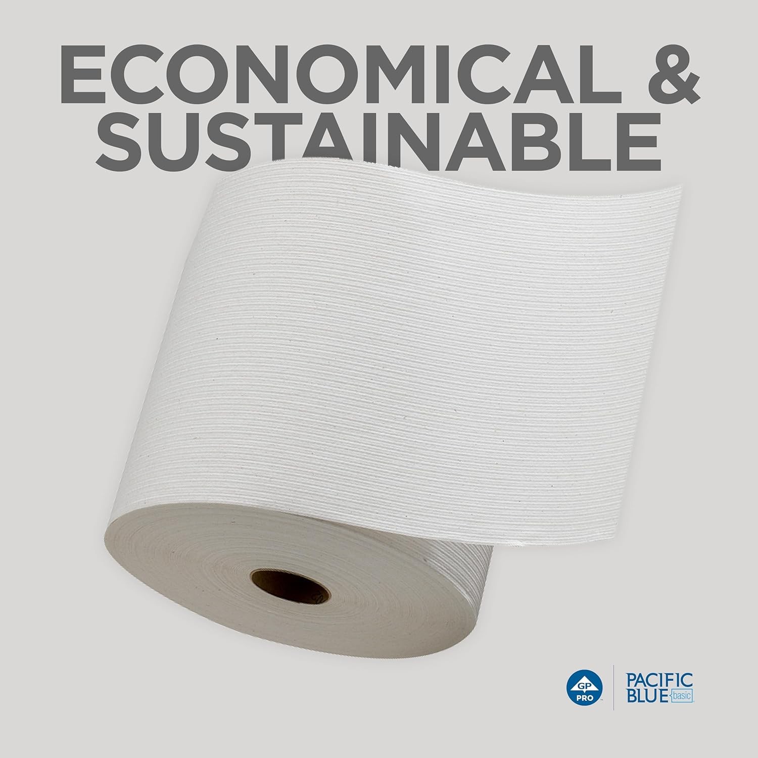 Pacific Blue Basic Recycled Paper Towel Rolls by GP PRO (Georgia-Pacific), Whi