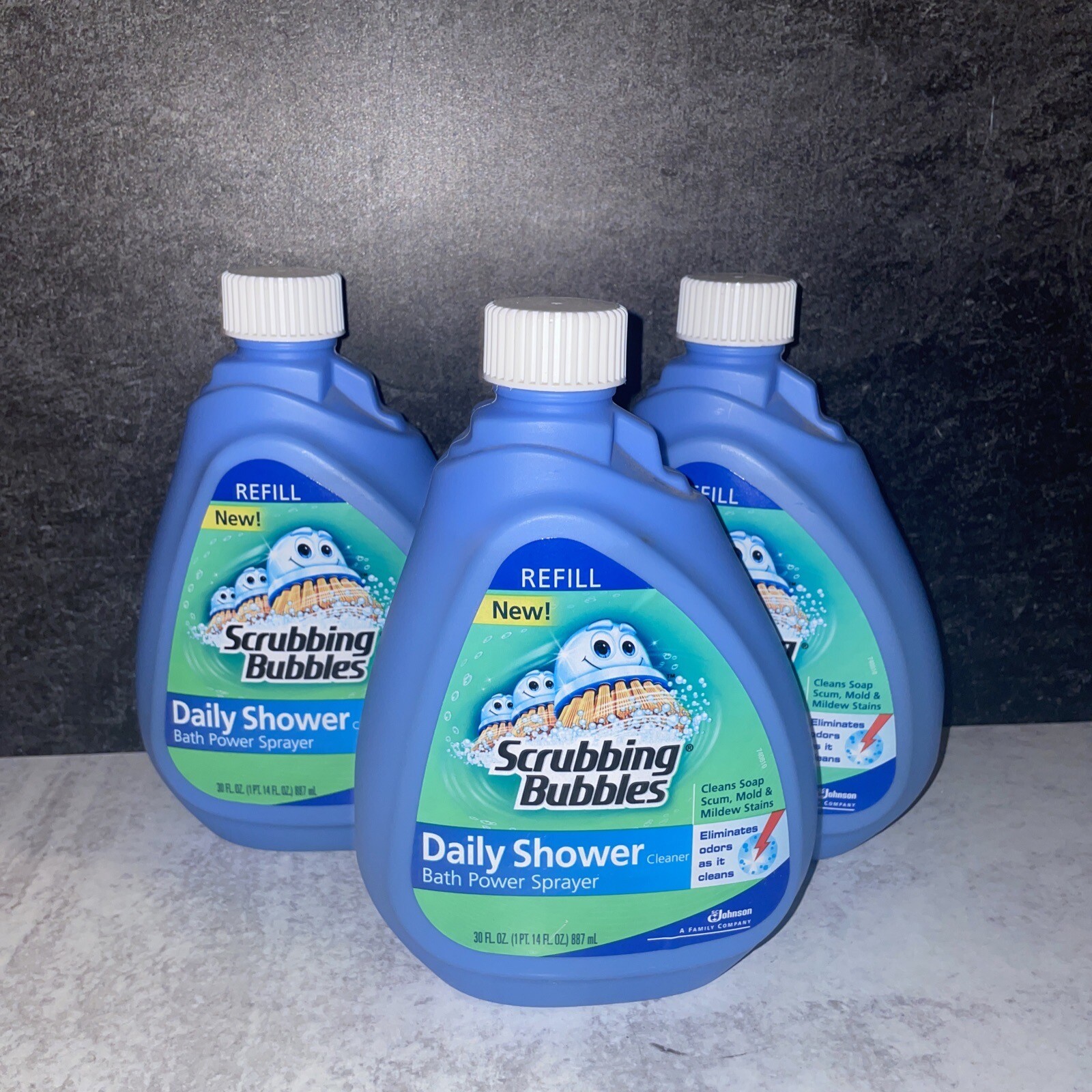 3 Scrubbing Bubbles Daily Shower Power Sprayer Refill 30 Fl Oz SC Johnson