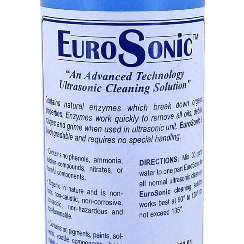 Eurosonic Cleaning Solution 8 Oz Ultrasonic Cleaner Concentrate 30:1 With Adv…