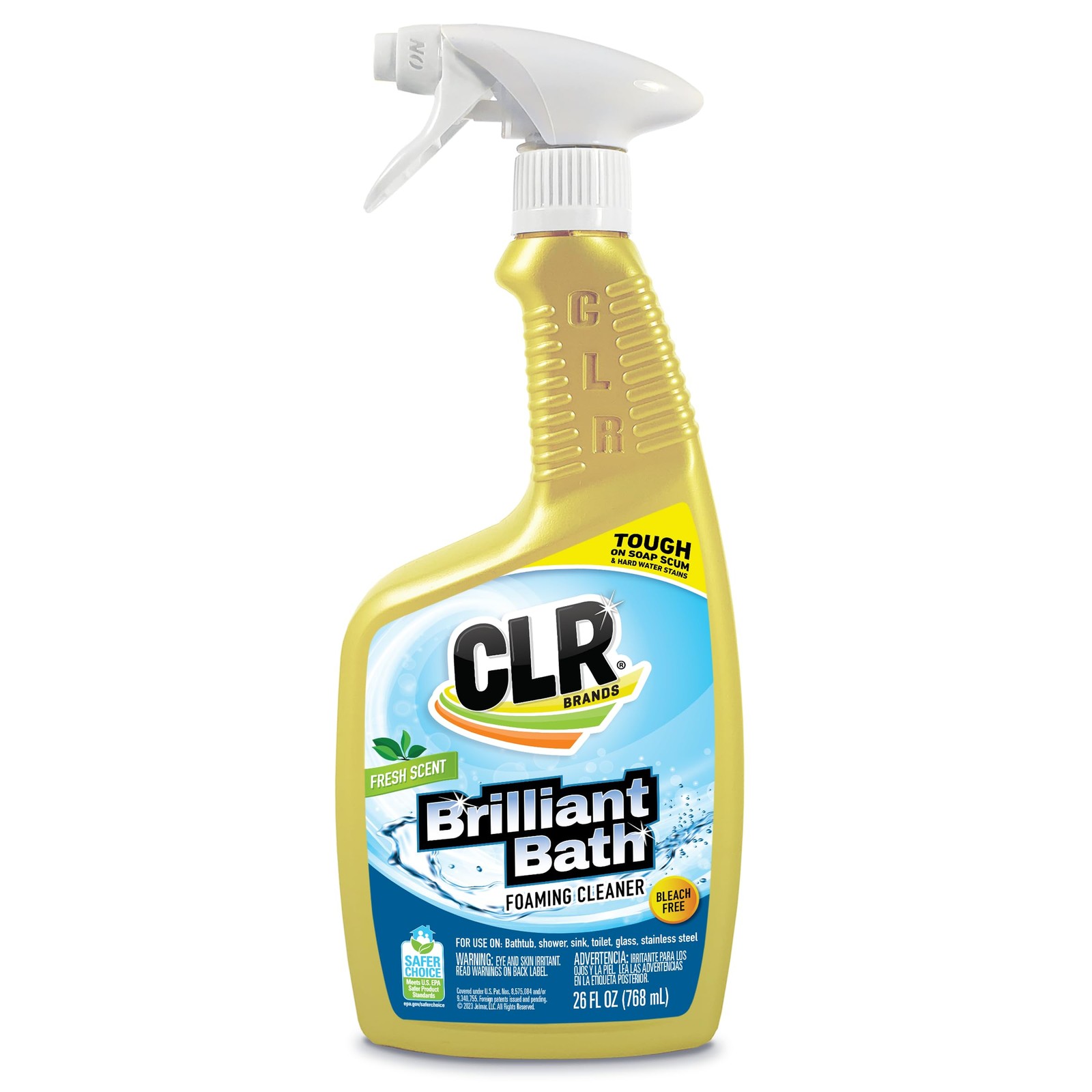CLR Brilliant Bath Cleaner 26oz Multi Surface Foaming Spray Fresh Scent