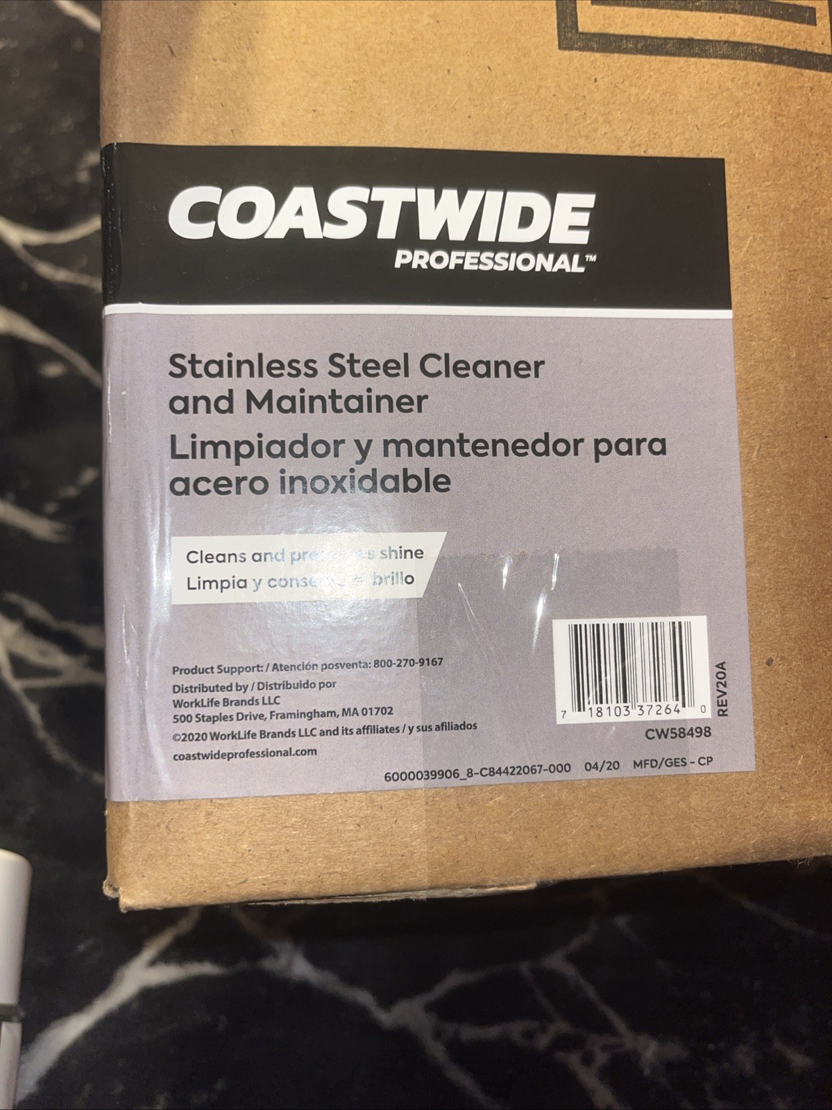 Coastwide Professional stainless steel cleaner 6 in a box