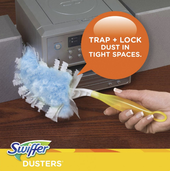 Swiffer 21459 Dusters Refills Unscented Dust Lock Fiber Blue 10 Ct Box Single