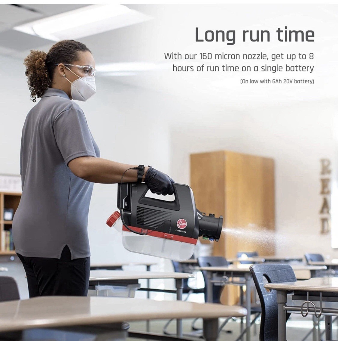 Hoover Commercial 1/2 Gallon Electrostatic Sprayer Portable Machine, CH90100