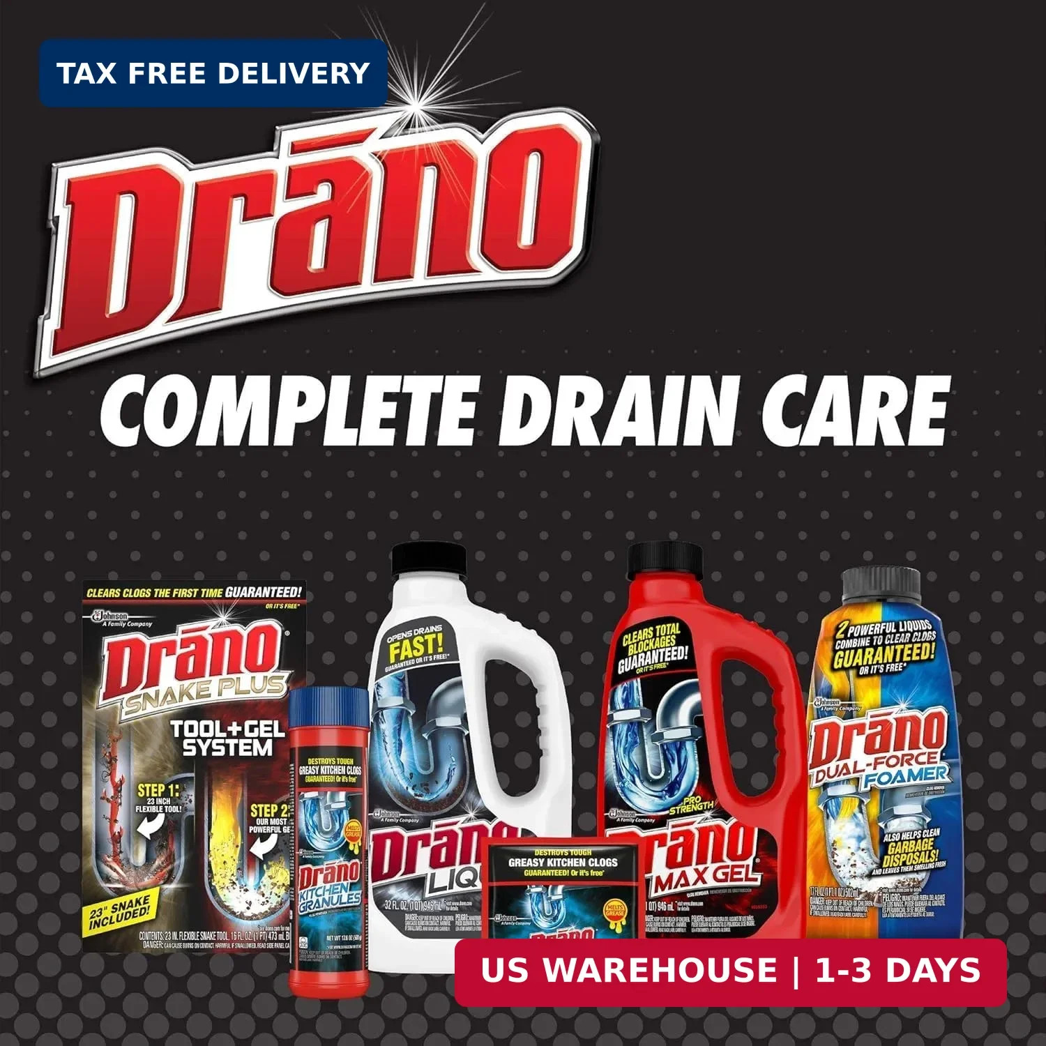 Drano Liquid Drain Clog Remover and Cleaner for Shower or Sink Drains Unclogs an