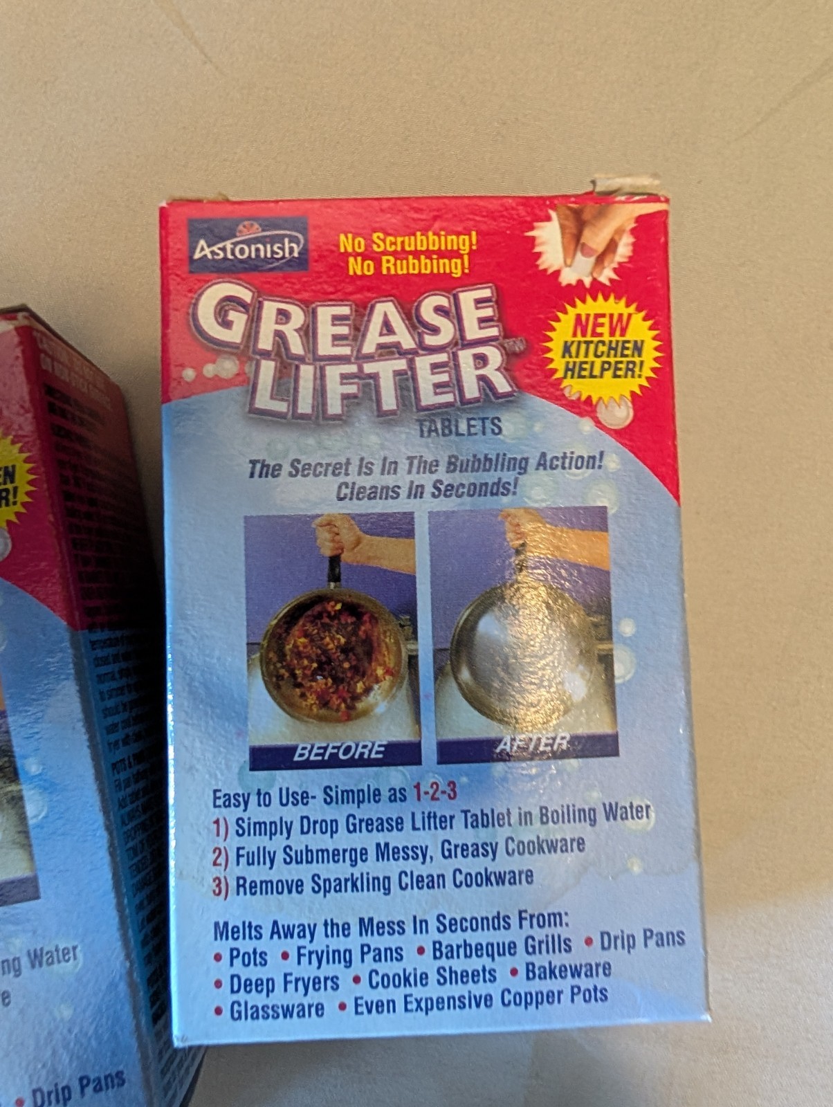 Astonish Lifter Tablets Cleaning Metal Pans Lot 4pc Great For Cleaning All Metal