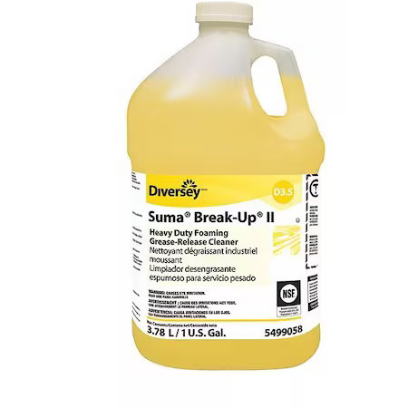 Diversey 95499058 Degreaser, 1 Gal Jug, Liquid, Yellow, 4 Pk