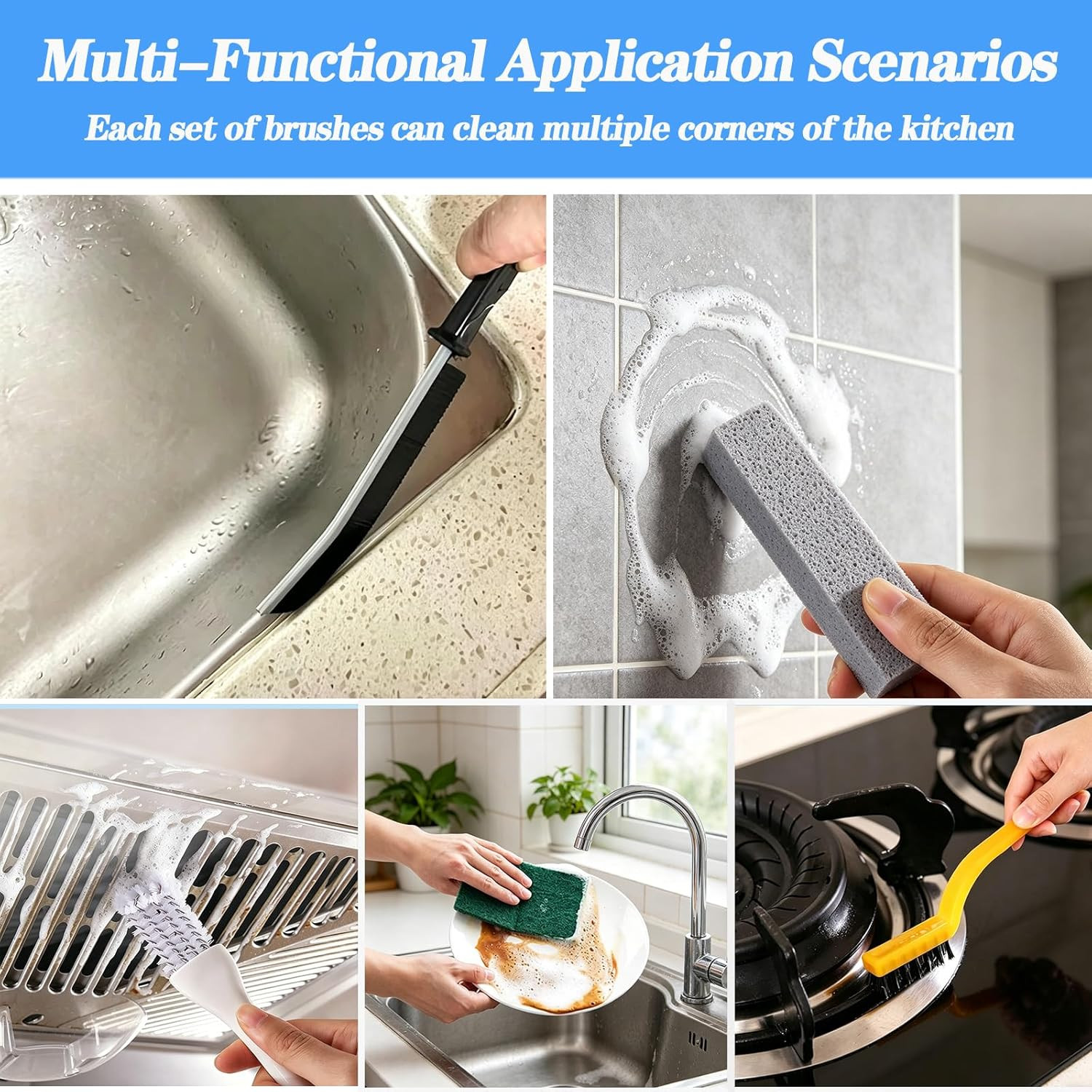 Heavy Duty Oven Cleaner Tools, 12 Pcs Oven Cleaning Accessories, Oven Cleanin…