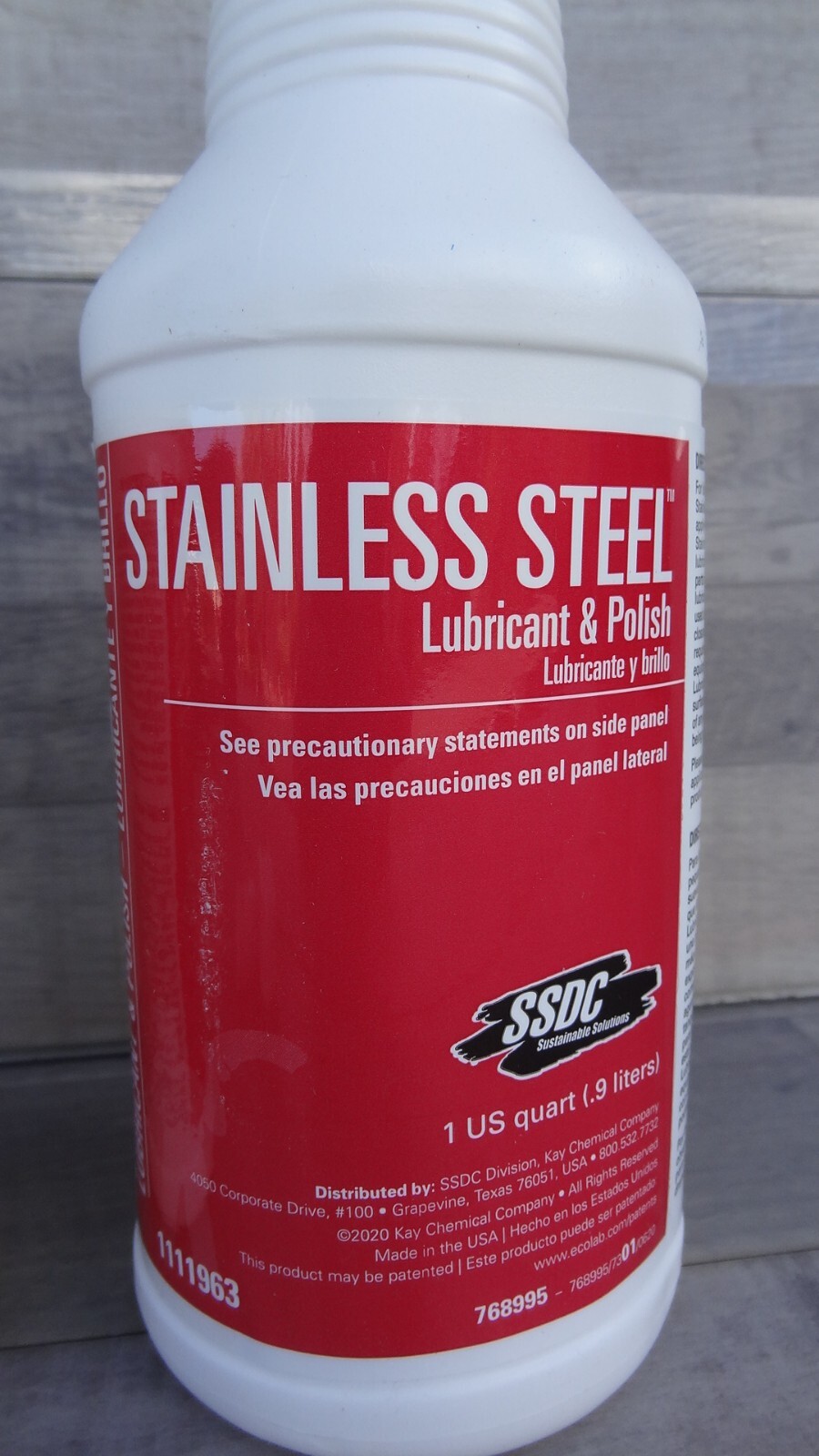 SSDC Kay 1111963 Stainless Steel Lubricant & Polish ~ 2/pk (1 qt/ea)