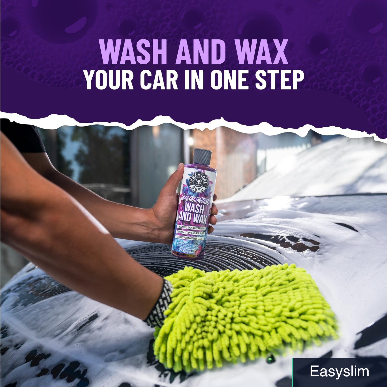 Foaming Car Wash Soap Wax 64 oz Grape Scent Foam Cannon Compatible