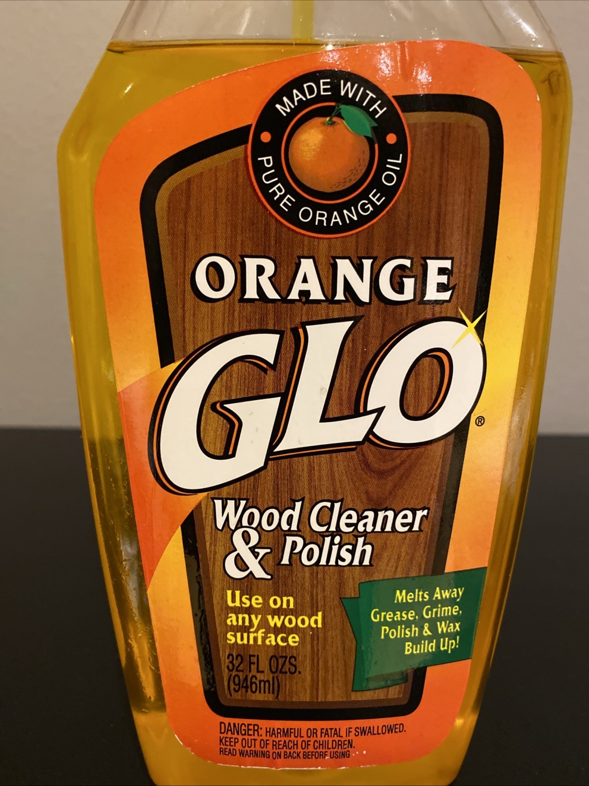Orange Glo Wood Cleaner And Polish, 32 Oz Made In USA