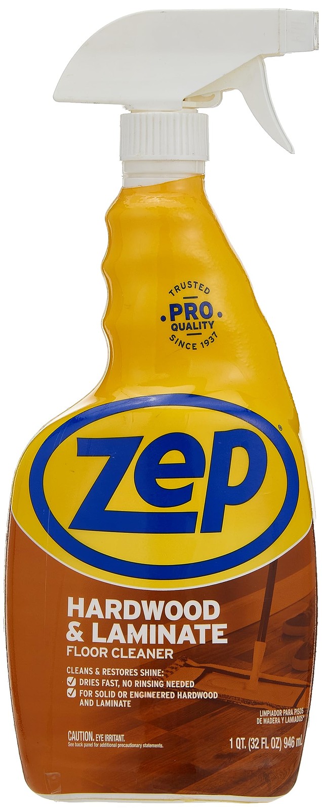 Zep Commercial Wood Laminate Cleaner 32oz for Home Improvement and Cleaning