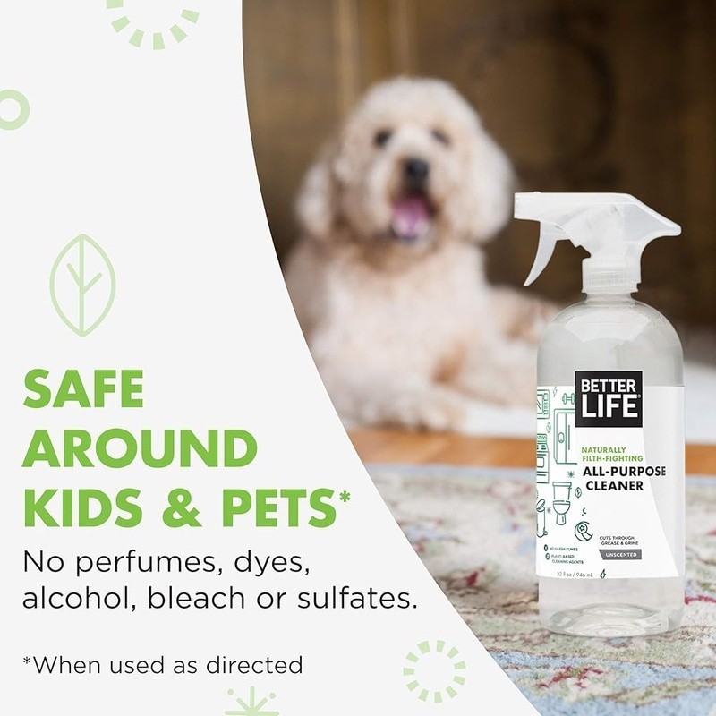 Multipurpose Surface Cleaner Plant Based Safe Pets Kids Streak Free Fast Clean