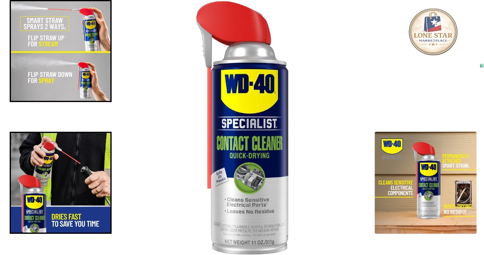 Residue-Free 11oz Specialist Contact Cleaner Spray for Safe Electrical Cleaning