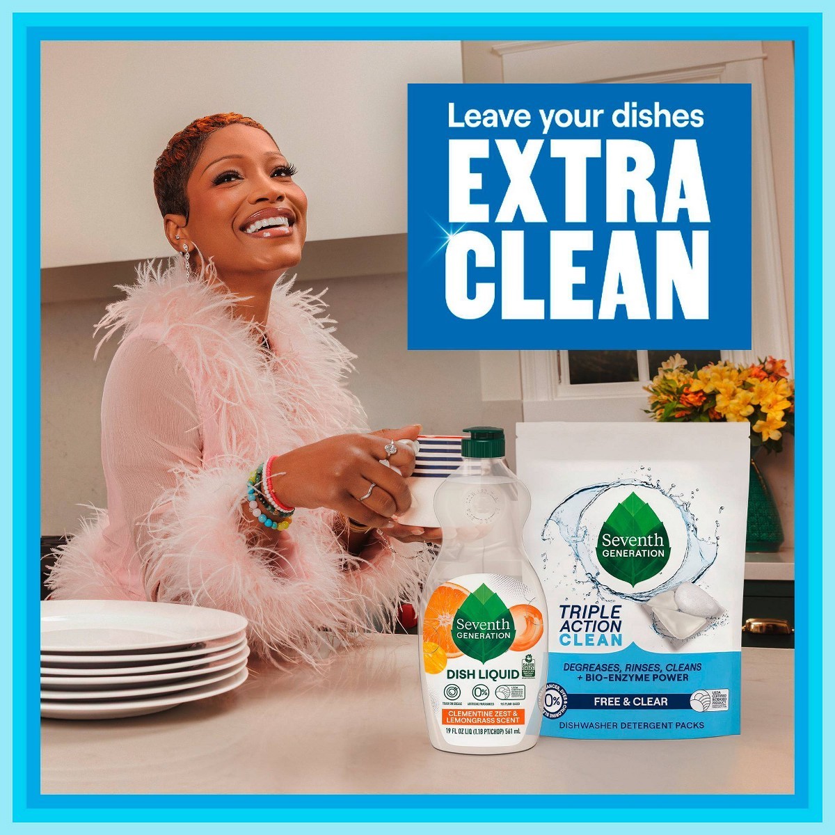 Free & Clear Liquid Dish Soap – 19 fl oz: Hypoallergenic, Dissolves Food