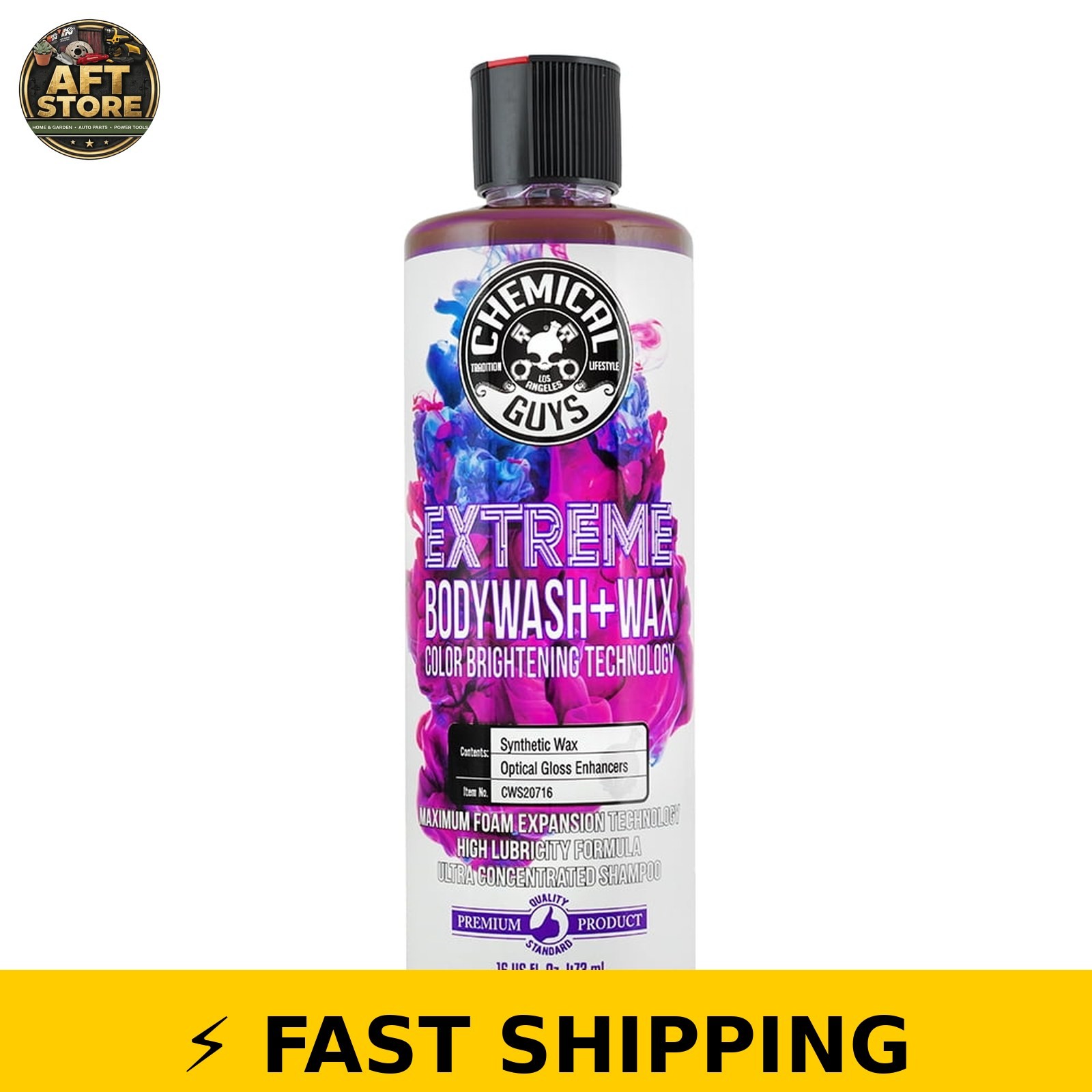 Chemical Guys Extreme Body Wash & Wax 16oz – High Gloss Finish