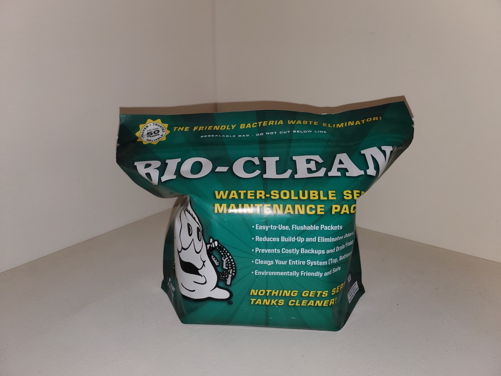 Bio Clean Septic Tank Packets Qty 12 Non Toxic Great Product! NEW PRODUCT